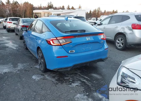 2025 Honda Civic Hybrid Sport Touring from USA, damaged, VIN 19XFL4H92SE007361